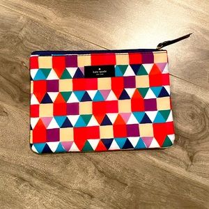 KATE SPADE MULTI COLOR MAKE UP BAG